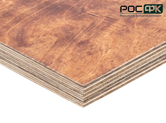 Фанера березовая бакелизированная ФБВ 12мм Е1 2440х1220мм